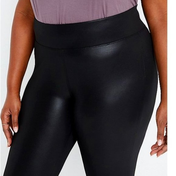 One 5 One Faux Leather Pull On Bodycon Skinny Pant NEW- Sz. 1X - Picture 2 of 11